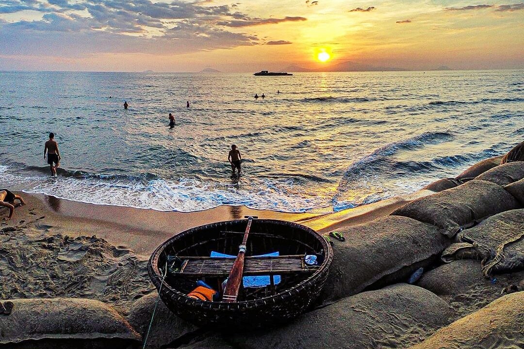 Binh Minh Beach, meaning “sunrise” in Vietnamese, is true to its name – a peaceful stretch of coast where each morning begins with golden light and gentle waves
